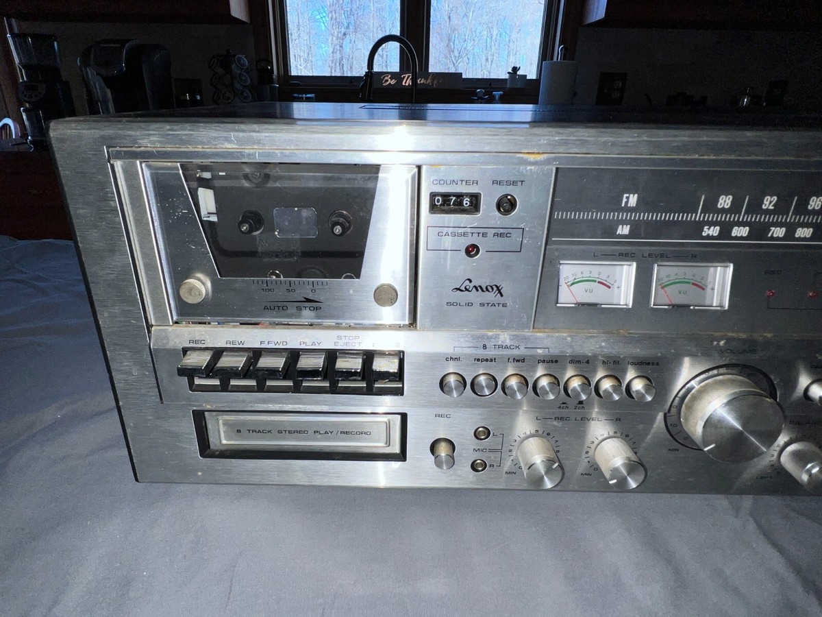 Vtg Lenoxx SL-700 Multiplex stereo Rare Receiver 8 Track Cassette