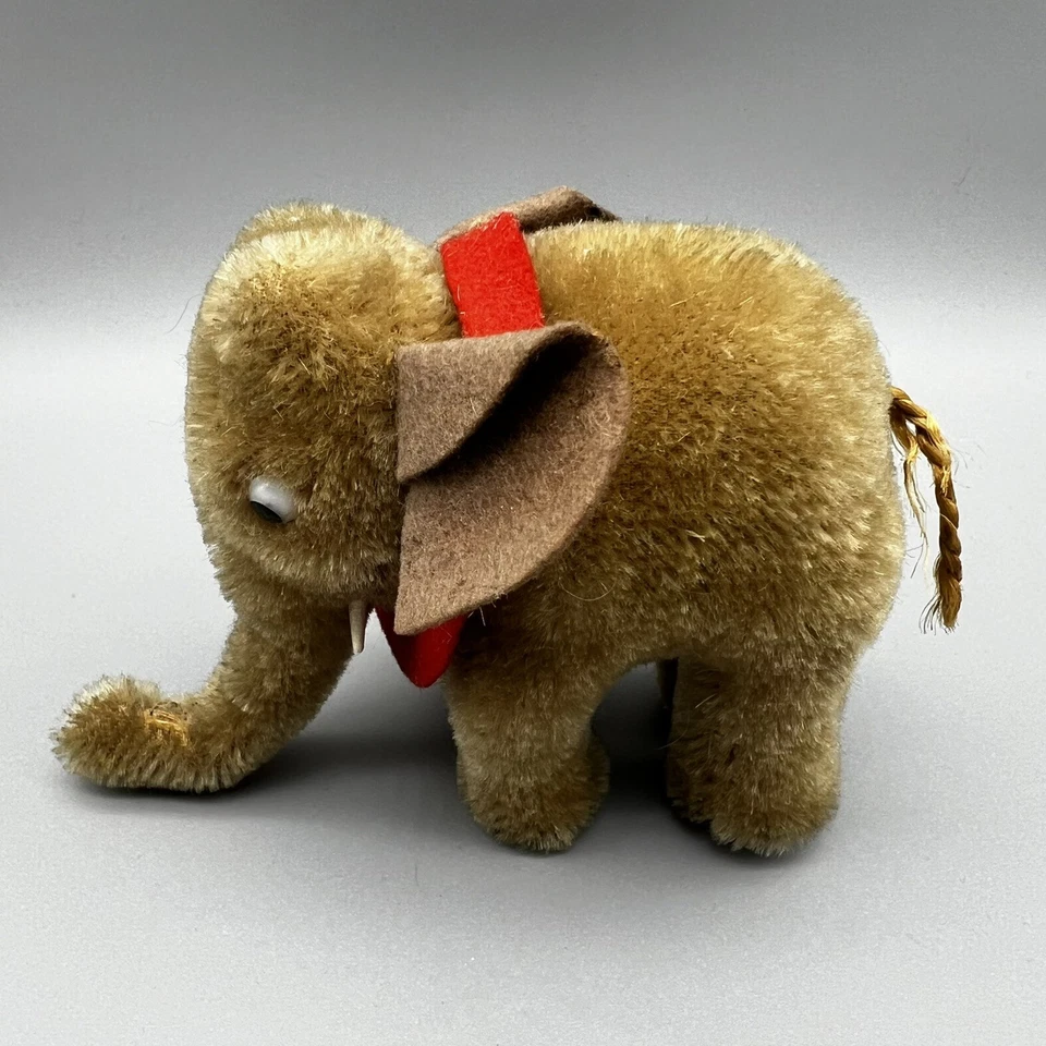 Vintage Steiff Miniature Elephant No Tags Some Wear, See Photos - Image 2 of 4