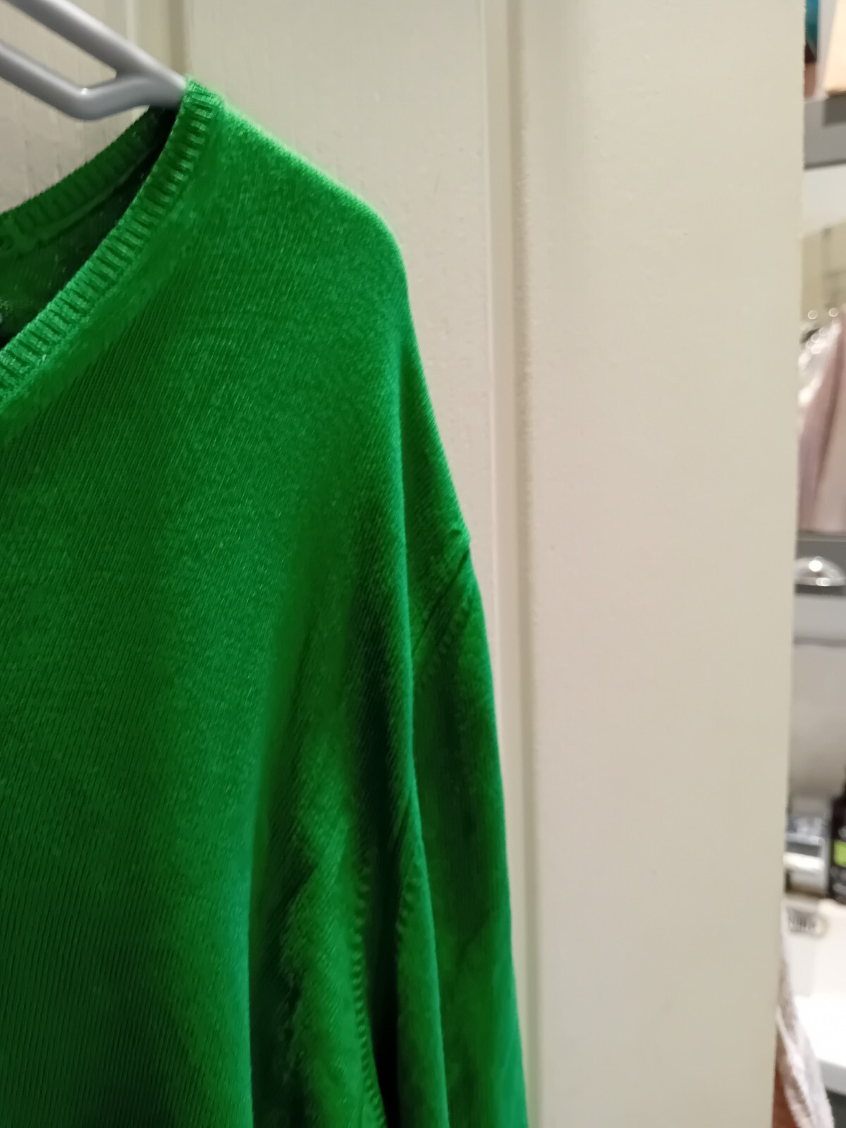 Zara Man Basic Collection Green V Neck Pullover, … - image 4