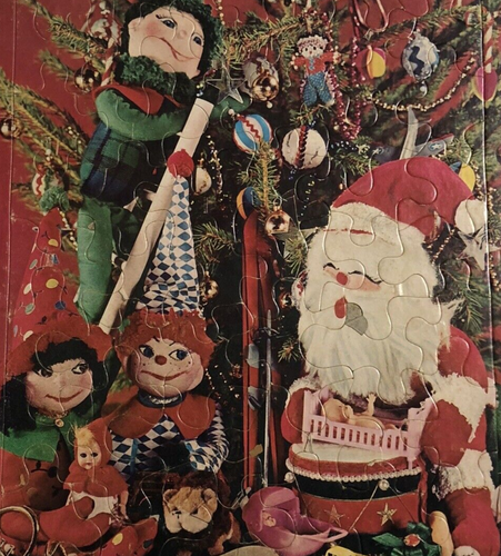 Vintage 1967 Whitman Frame Tray Puzzle 4424 Santa Claus / Christmas 11" x 14" - Picture 4 of 5