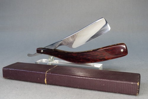 Near wedge Kamisori "栄光" Glory Japanese Straight Razor Made in Japan #R769 Box - Picture 2 of 11