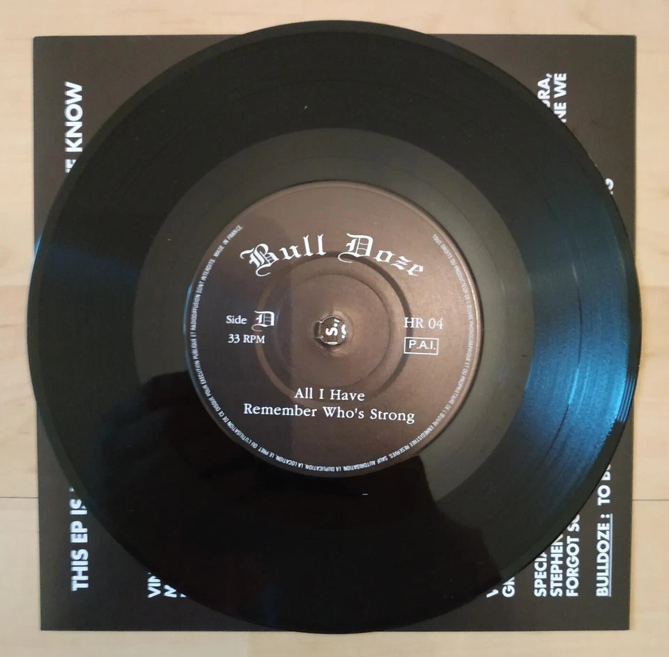 BULLDOZE Remember who's strong EP 7 inch HARDWAY RECORDS NYHC NM - Image 3 of 4