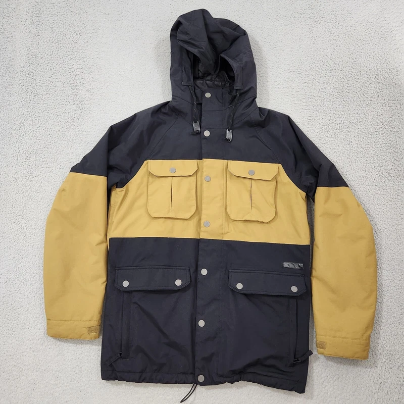 burton frontier dryride ski hood flaws jacket