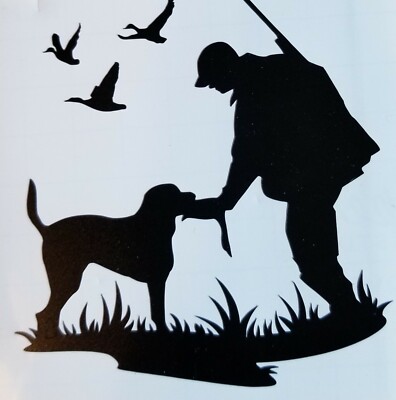 One waterproof Hunting Duck Decal for your Auto, Boat, any smooth surface 4''