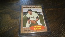 1962 TOPPS #  474 FRANK LARY (LOW LEFT CREASE)   BASEBALL CARD