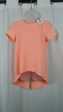 True Decadence Dip Hem Back Split Blouse Coral Size 8 Uk Rrp £25 CR056 DD 14