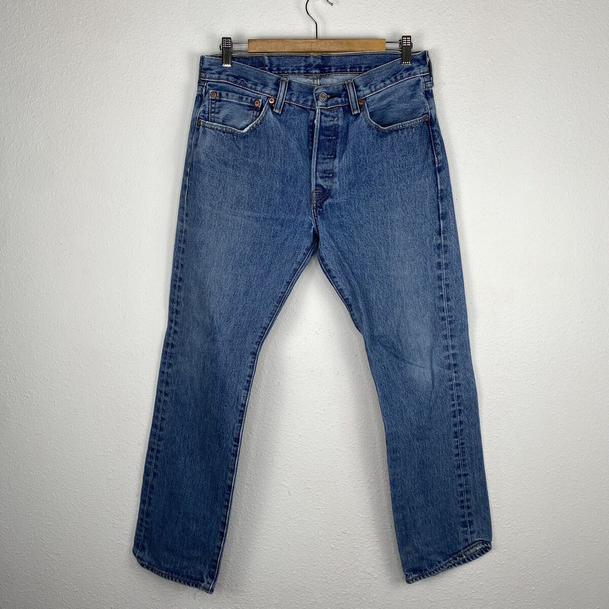 Levi's 501 Light Wash Denim Jeans Sz 31x30 Actual 32x30 | eBay Levi's 501 Light Wash Denim Jeans Sz 31x30 Actual 32x30 | eBay