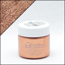 Glitter Leather  Synthetic Paint -  COPPER  Get that sparkle effect