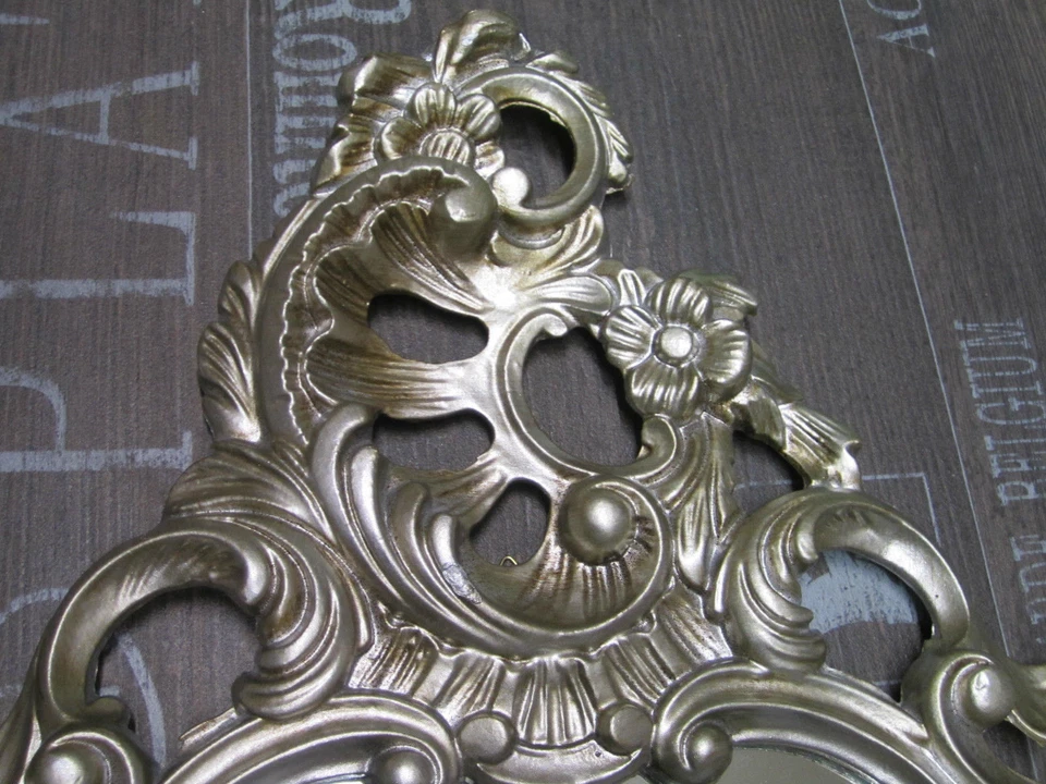 Baroque Mirror Antique Reproduction Mirror Antique Silver 50x76 Wall Decoration - Image 3 of 4