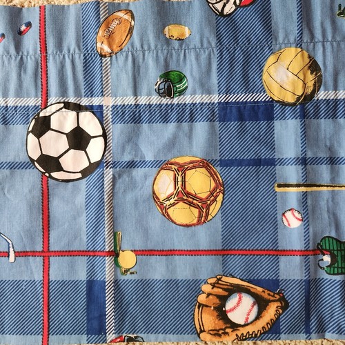 2 Sports Window Valance Kids Baseball Football Soccer Hockey WIDE 85x17.5 EA - Picture 4 of 8