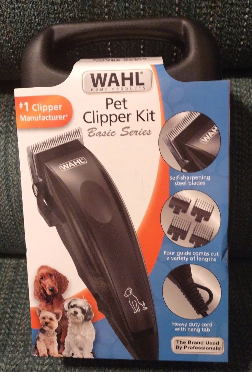 New WAHL Pet Pro Plus Complete 10 Pc Pet Clippers Kit Grooming Hair Dog Trimmers