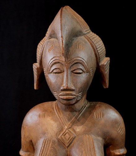 Art Africain Afrique - Statue de Fécondité Maternité Senoufo Senufo - 59 Cms - Photo 11 sur 16
