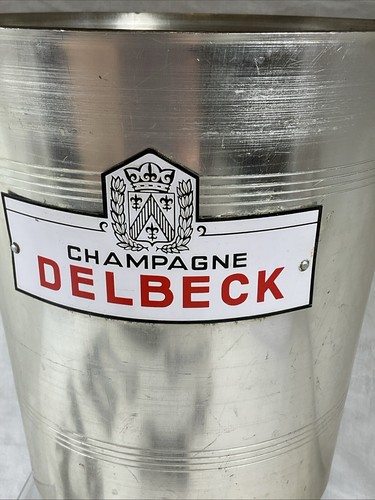 DELBECK CHAMPAGNE ICE BUCKET COOLER FRENCH WINE BAR VINTAGE USED PARTY WEDDINGS - Picture 2 of 12