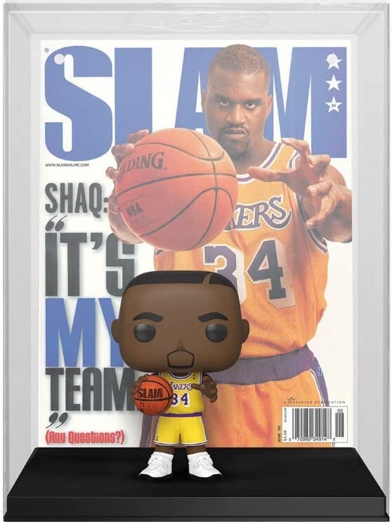 Funko 'Shaquille O'Neal' シャック フィギュア Pop! NBA Cover: Slam Shaquille O Neal #02 Vinyl Figure Funko