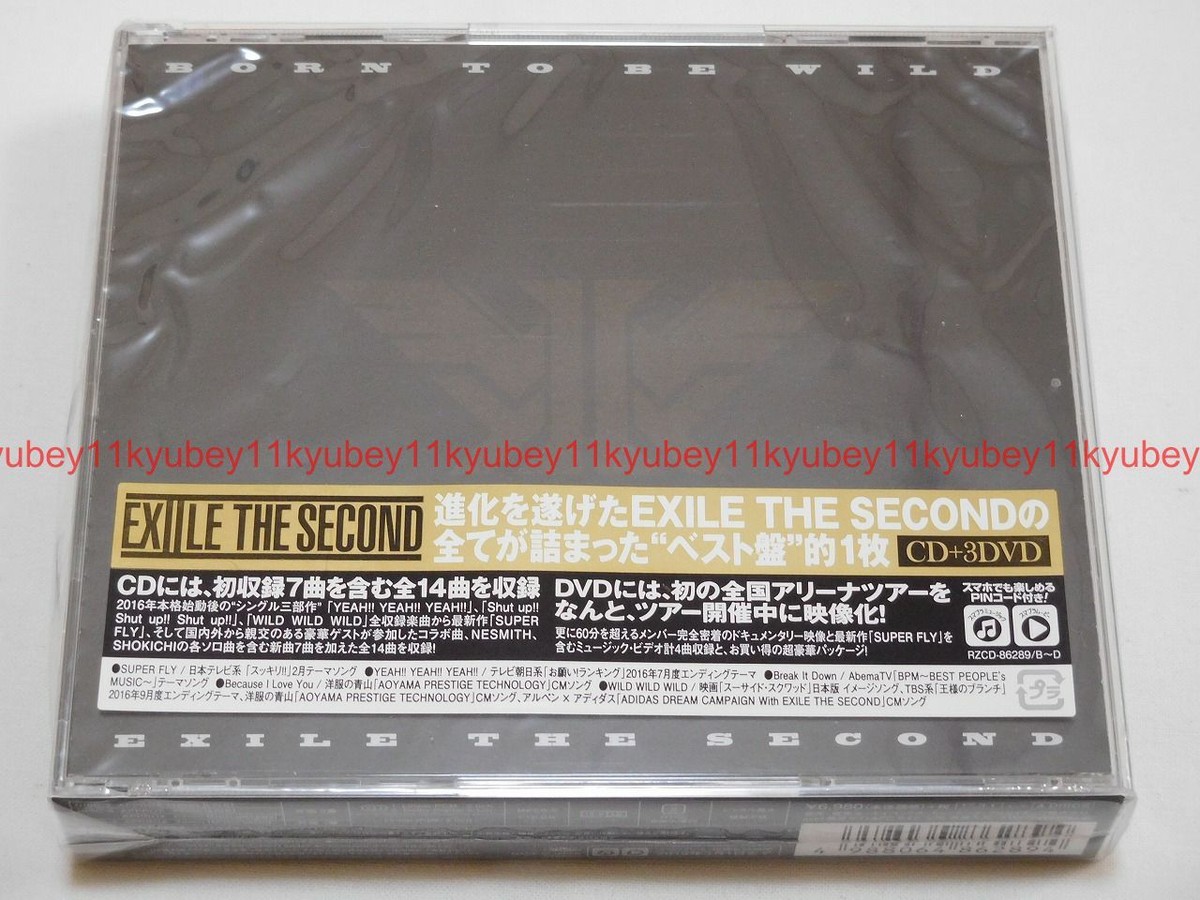 New EXILE THE SECOND BORN TO BE WILD CD 3 DVD Japan F/S RZCD