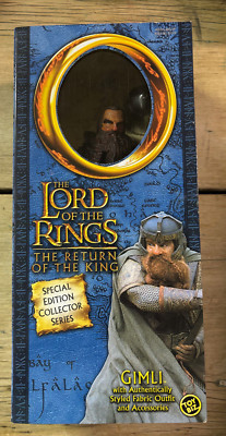 LOTR Lord of the Rings 12'' Toy Biz Figure/Doll GIMLI 2003 New NISB