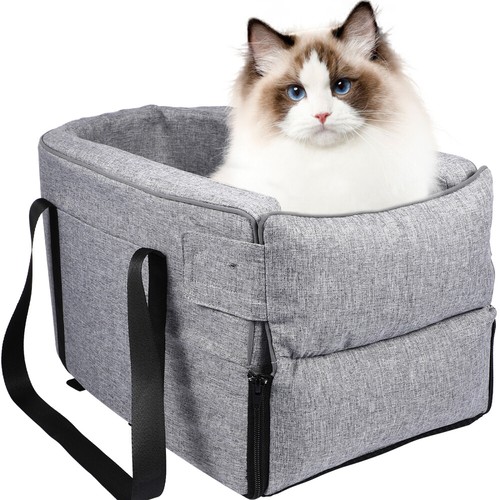 Car Pet Seat Auto Seat Center Console Dog Cat Nest Pad Removable Pet Carrier AUS - Picture 2 of 12