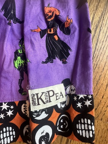 Vestido sin mangas Halloween calabaza monstruo esqueleto por KPea niñas talla 4T boutique - Imagen 3 de 7