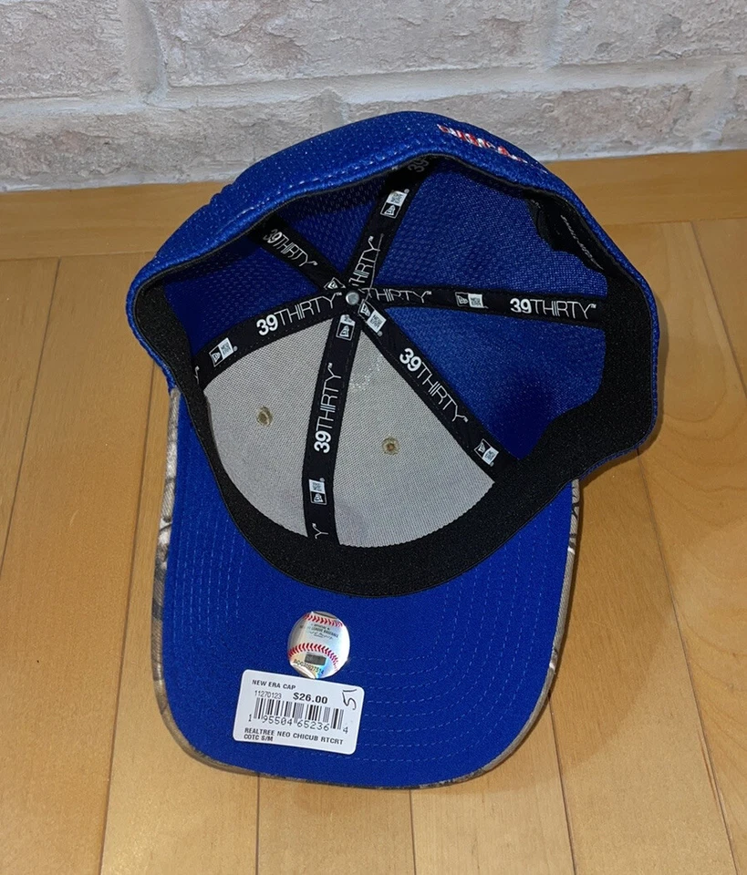 Бейсболка New Era 39Thirty Chicago Cubs на резинке из настоящего дерева средний размер - Изображение 4 из 4