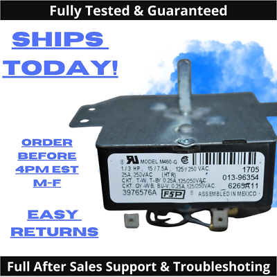 Genuine OEM KENMORE Dryer Timer 3976576A or 3976576 A WP3976576 