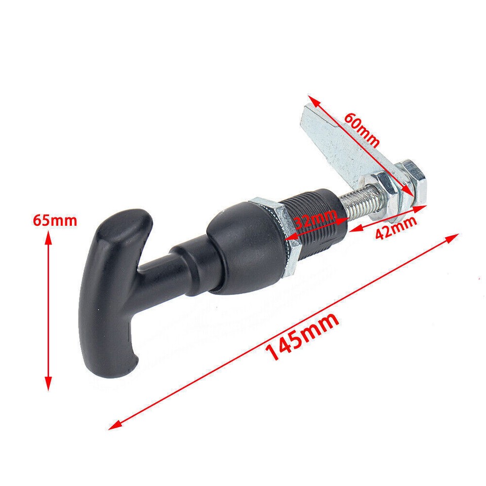 Front Fixing'T'Locks Handle Trailer Caravan Canopy Canopie Toolbox Kit ...