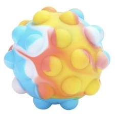 Pop-it Fidget Toy Ball Push Bubble Sensory Stress Reliever Kid Family Game SU