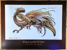 Dragon Con 2008 LITHOGRAPH Limited ART Print Poster STEPHEN HICKMAN 18x24 SIGNED