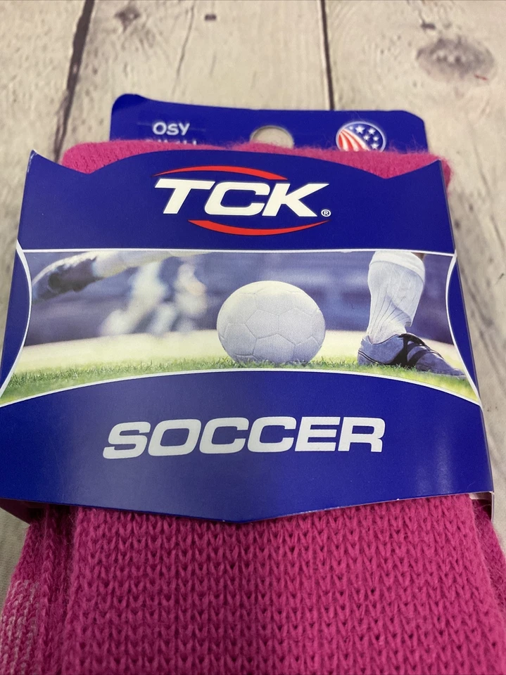 New TCK Twin City Knitting Tube Soccer Socks Small Pink Men’s 3-6 Women’s 4-7 - Image 3 of 4
