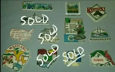 *CHOICE* VTG REFRIGERATOR MAGNETS STATE~CITY TOURIST SOUVENIR SITE USA TRAVEL B