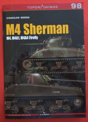 Kagero Topdrawings 7098 98, M4 SHERMAN M4, M4A1, M4A4 Firefly