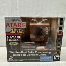 Atari 2600 Tiny Arcade Worlds Smallest Mini Micro Console TV with 10 Games