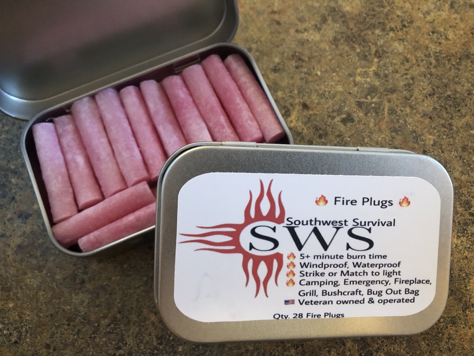 Southwest Survival Fire Starter Plugs, Camping, Hunting, Bushcraft