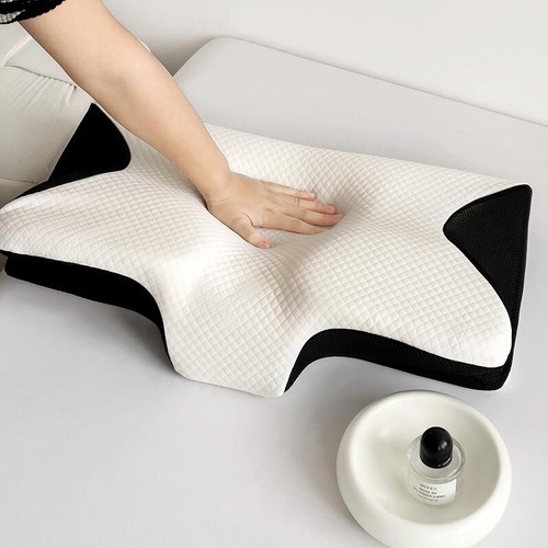 Cervical Neck Pillow Ergonomic Memory Foam Orthopedic Pain Relief Neck Support - Picture 9 of 15