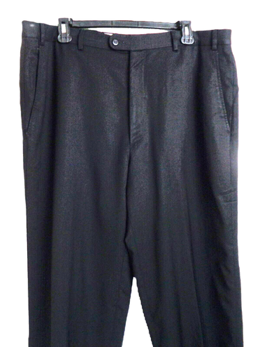 ZANELLA Benny Men’s 100% Wool Black Dress Pants Actual Sz 37WX 32L Made In Italy - Picture 3 of 18