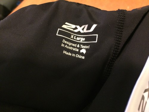 2XU Elite Womens Cycling Shorts XL Black w Gray Stitch 9" in. inseam NWT - Picture 5 of 6