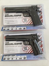 2x Plan Beta The Equalizers Responder 911 Match Airsoft Pistol Long Barrel - New