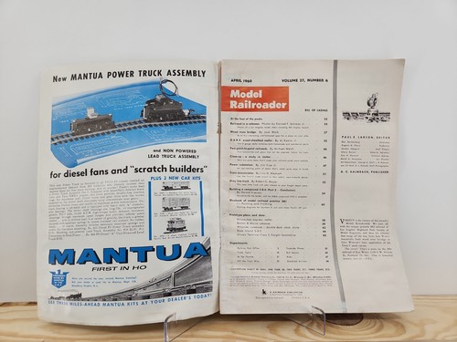 Vintage 60s Model Railroader Magazine April Vol 27 #4 (Jack Work Truss Bridge) - Picture 5 of 6
