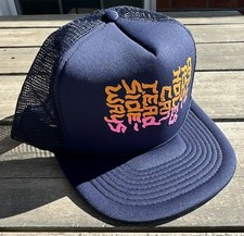 Vtg 80s Only A holes Can Read Sideways Ombr  Trucker Hat Snapback Adjustable