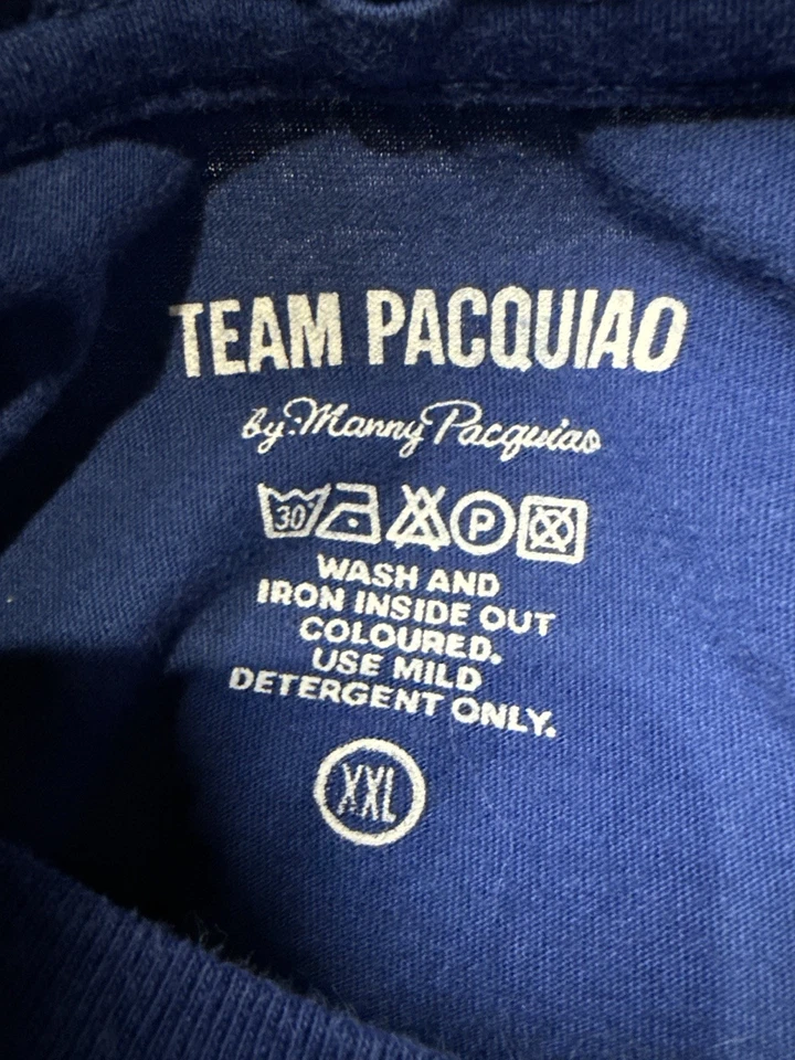 NIKE 2XL Manny Pacquiao Signed Boxing Shirt Men's XXL 2XL LOOSE Hem (7 Titles) - Image 2 of 4