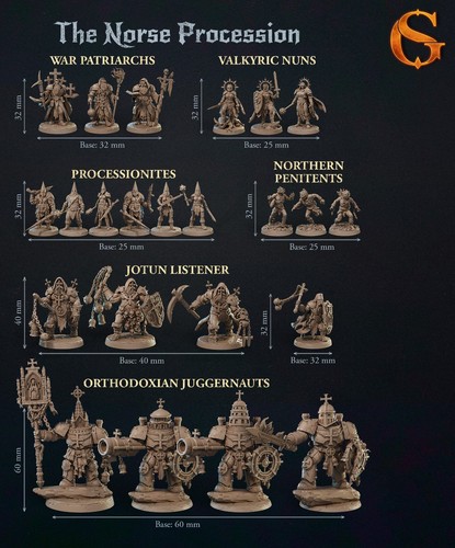 Grimdark Corps | The Norse Procession | 32mm | Print on Demand