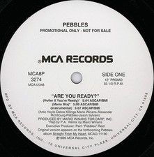 Pebbles, Are You Ready?, (12", Promo), NM or M-, 4048377424