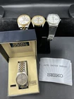 Seiko & Citizen Lot Of 4 Mens Vintage Quartz Wrist Watches, Analog + More