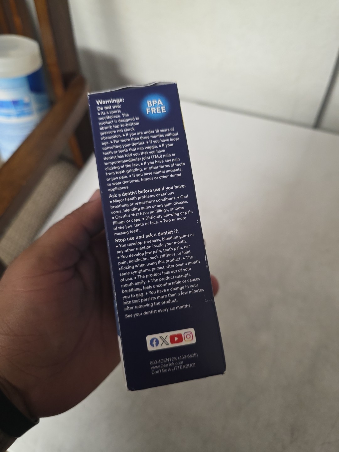 Dentek Professional Fit Dental Guard Custom Fit Mouth Guard For Teeth Grinding