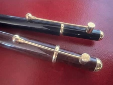 RED STILISA Ballpoint Pen + Fountain Pen M Vintage Lacquer Duo Colors Case