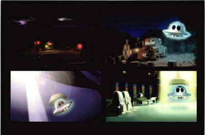 Unidentified Flying Mater Select Colorscripts Postcard Unposted The Art of Pixar