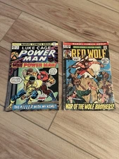 Marvel Comics - Power Man #21 Killer With My Name, Red Wolf #3 War Wolf Brothers