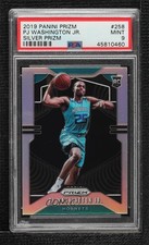 2019-20 Panini Prizm Rookie Silver Prizm PJ Washington Jr #258 PSA 9 MINT 4j9