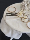 VINTAGE DOLLHOUSE ELEGANT BEAUTIFUL OUTDOOR METAL PATIO SET TABLE & CHAIRS PLUS+ — photo 10