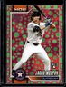 2026 Topps Jacob Melton RC Holiday Polka Dots Green/Pink Rookie #148 Astros