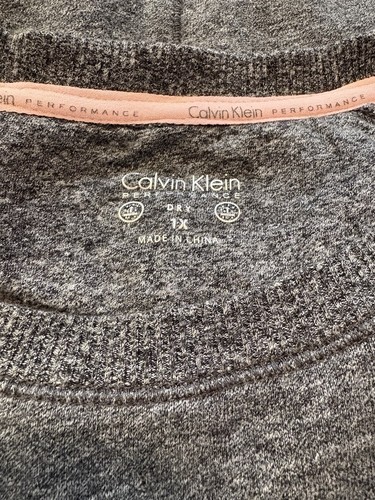 Calvin Klein Performance Damen 1X Sweatshirt Rundhals Weiß Logo - Bild 6 von 7